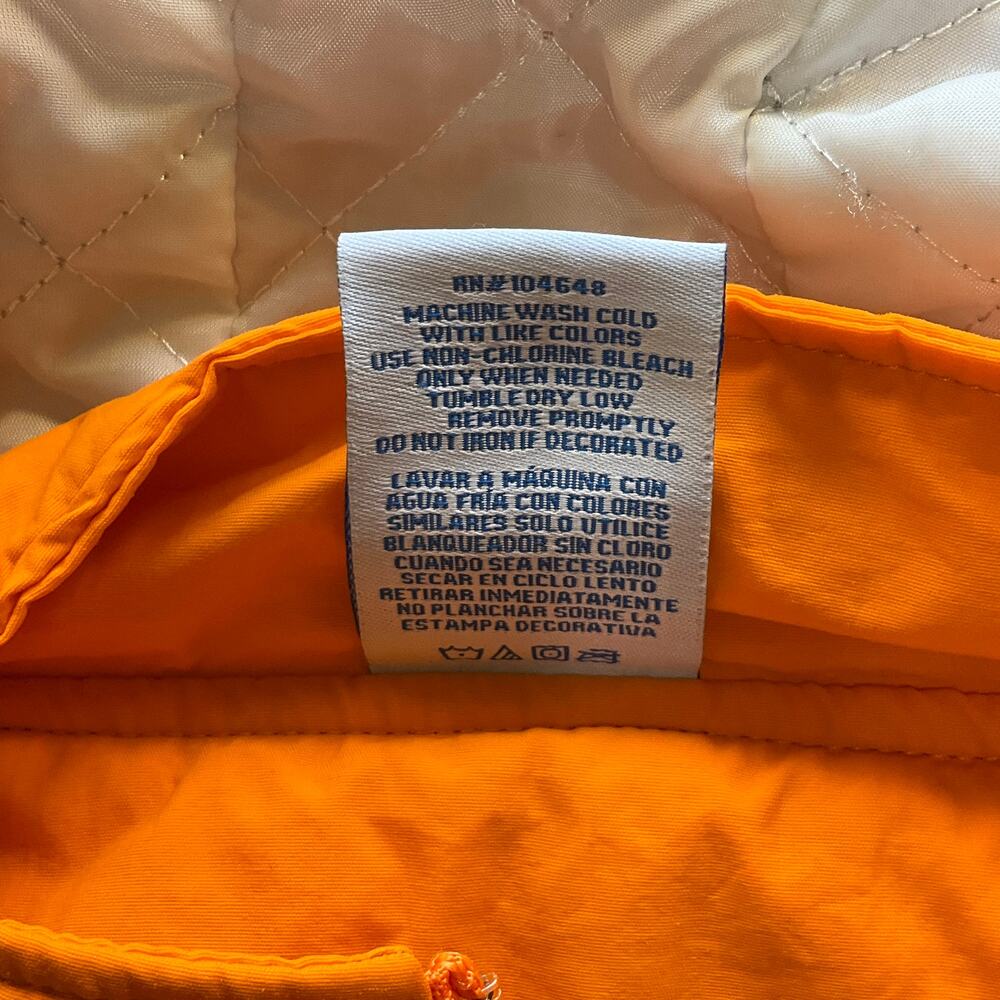Tennessee Volunteers NCAA Jacket Mens 2XL Orange White Pullover Anorak Hooded - Picture 7 of 9